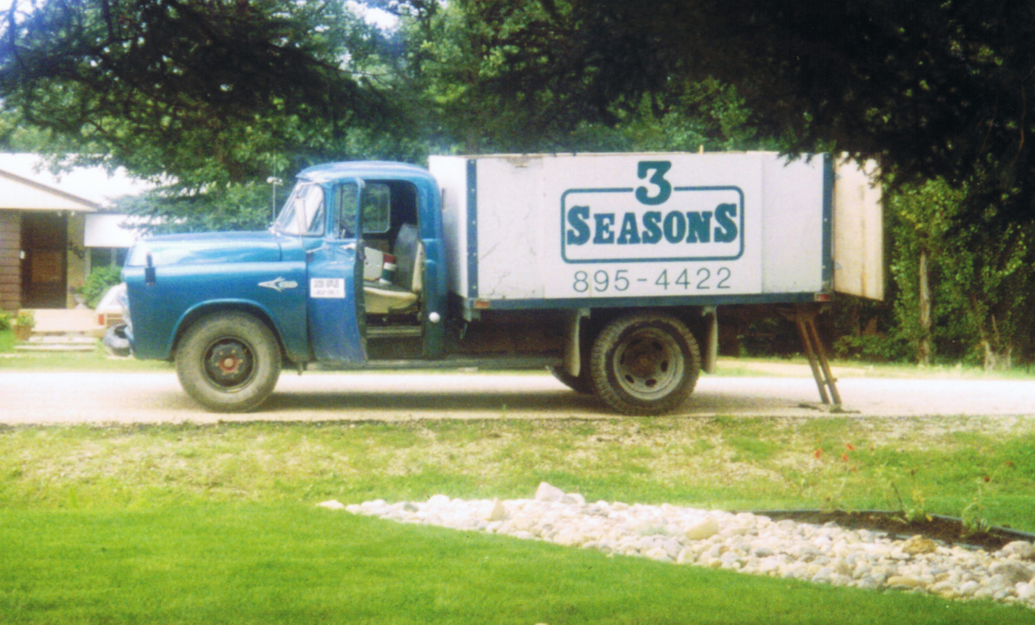 One of 3 Seasons Landscaping's first trucks, forty years ago