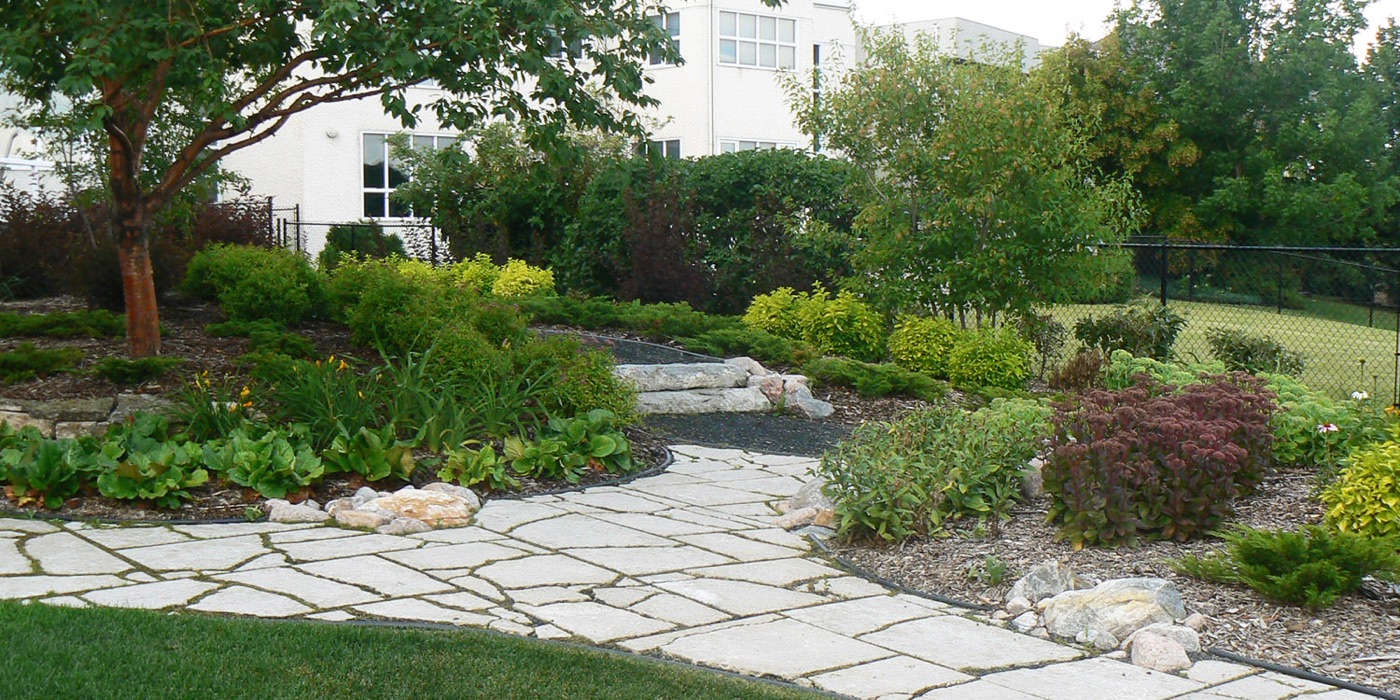 garden paver path winnipeg yard