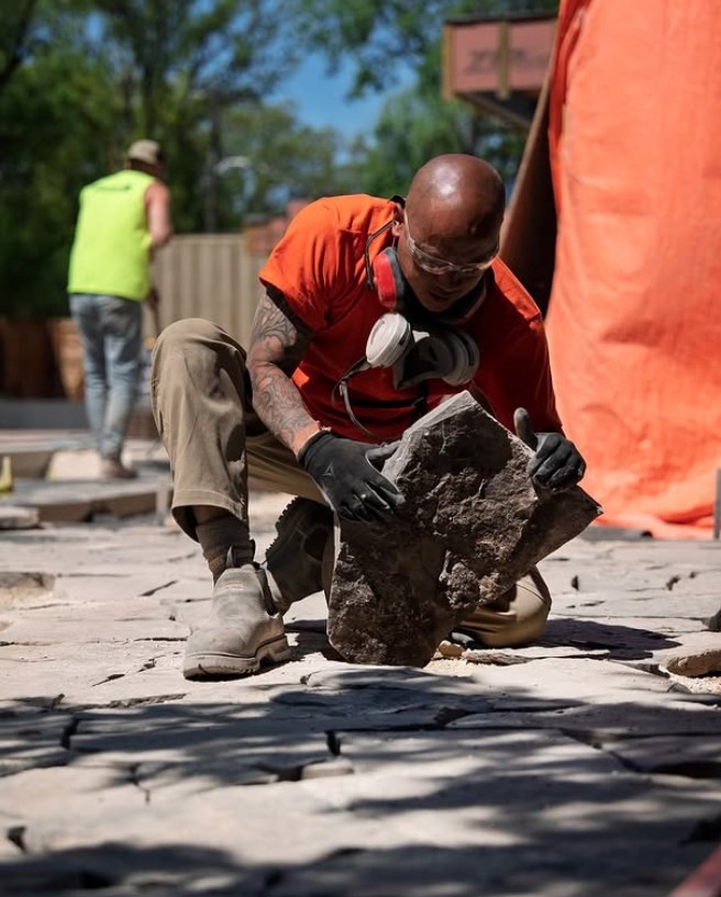 Paver installation detail